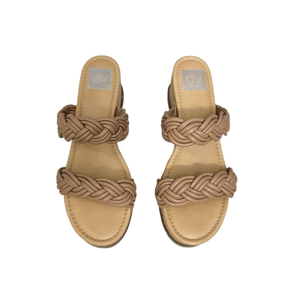 DV by Dolce Vita Bondi Wedge Sandals Cafe Tan Women's Size 7.5 - Picture 2 of 6